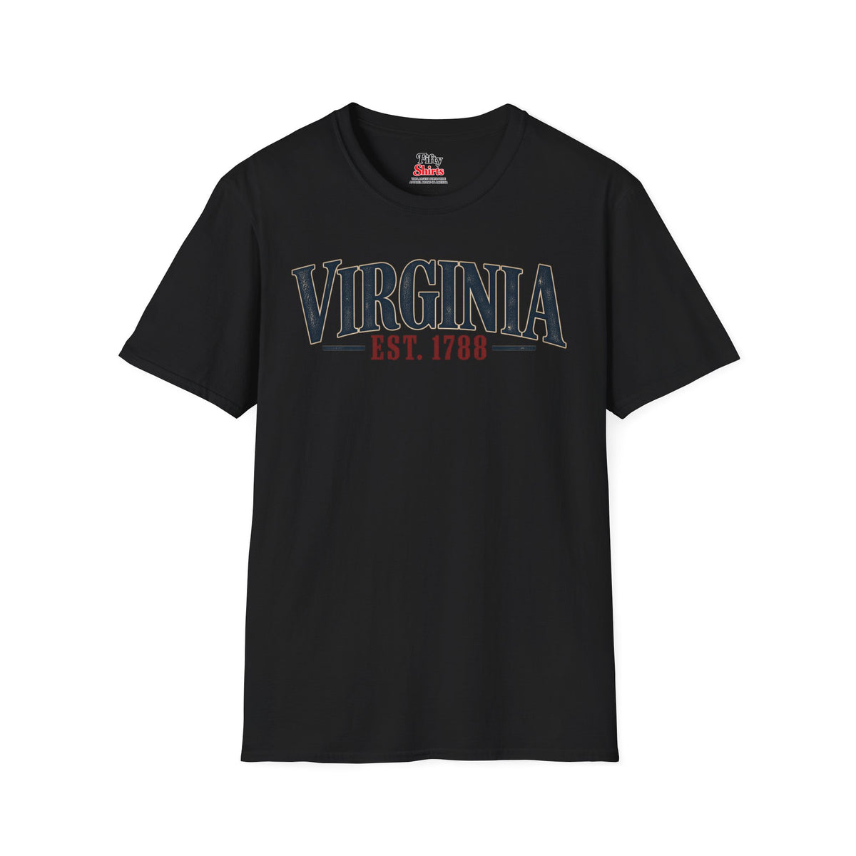 Virginia Est 1788 Unisex Softstyle T Shirt State Name Graphic Tee