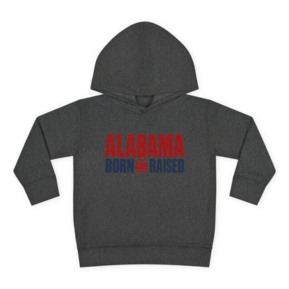 Alabama Born and Raised Minimal Heritage Unisex Toddler Pullover Fleece Hoodie