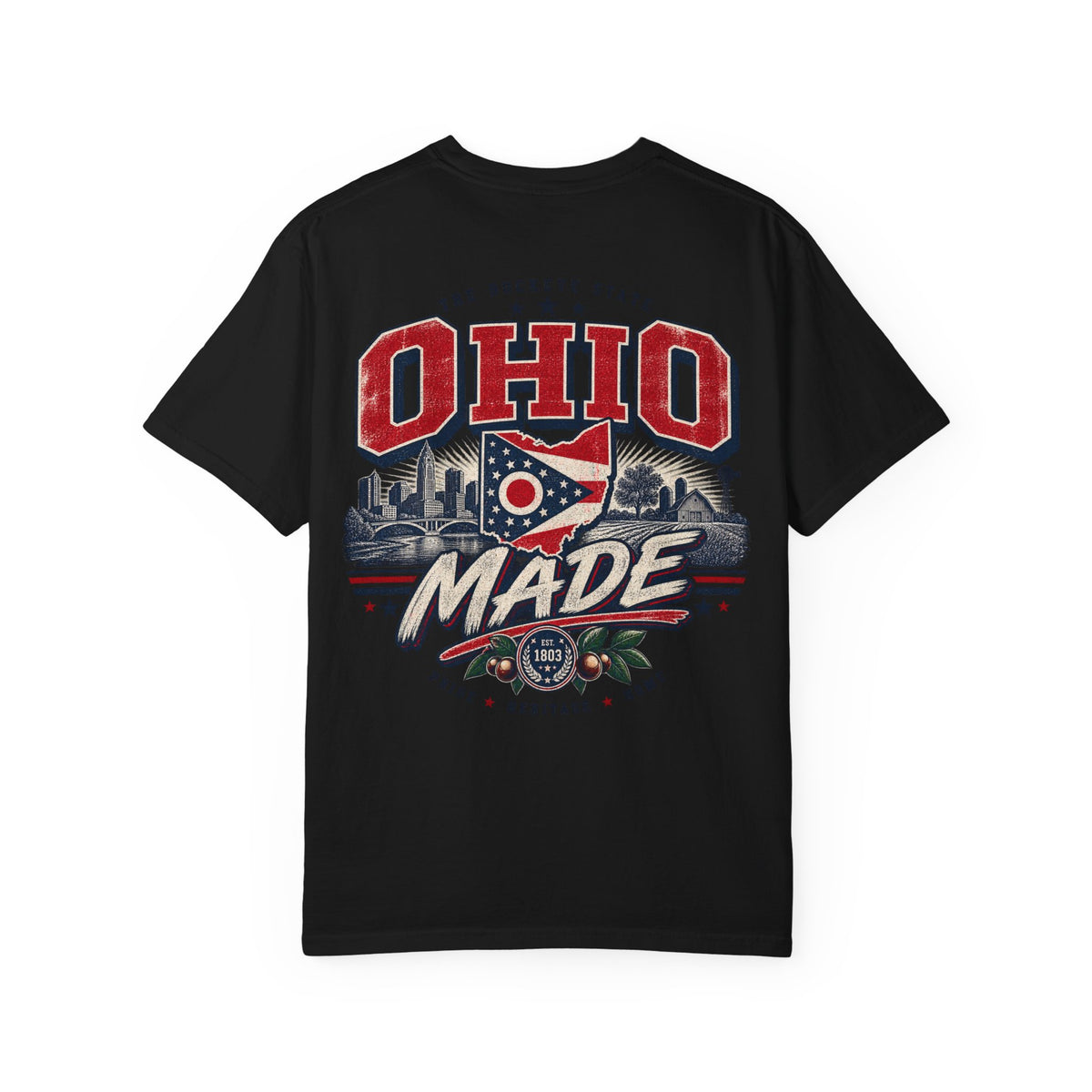 Ohio Made Unisex Comfort Color 1717 Streetwear Graphic Tee