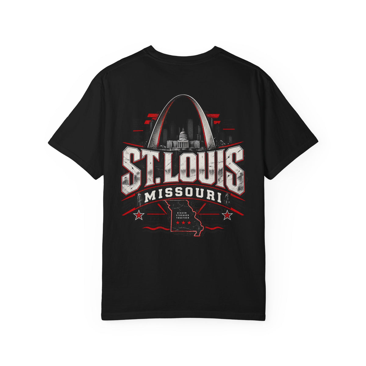 St. Louis Missouri Unisex Comfort Color 1717 Streetwear Graphic Tee