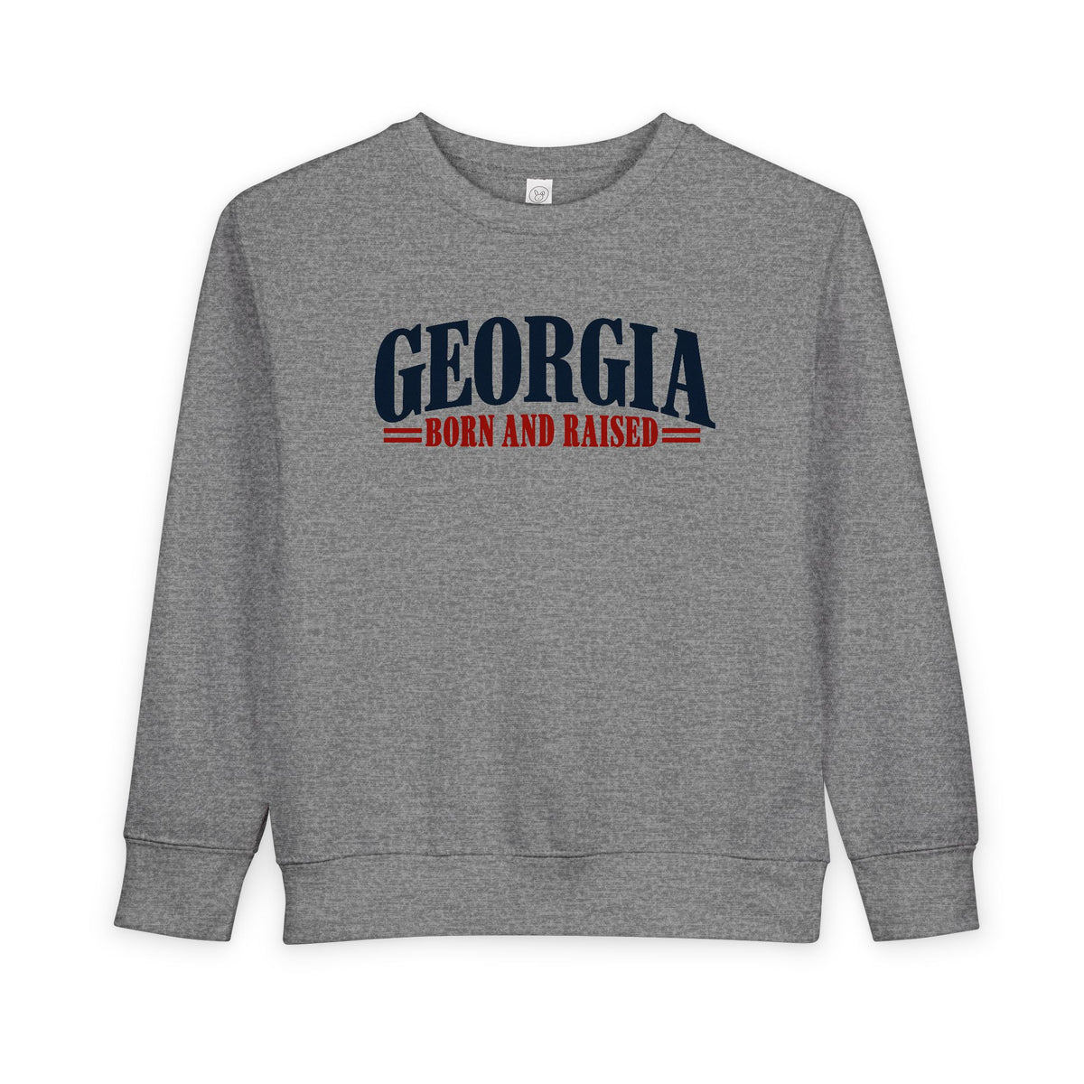 Georgia Born and Raised Premium Heritage Unisex Toddler Sweatshirt