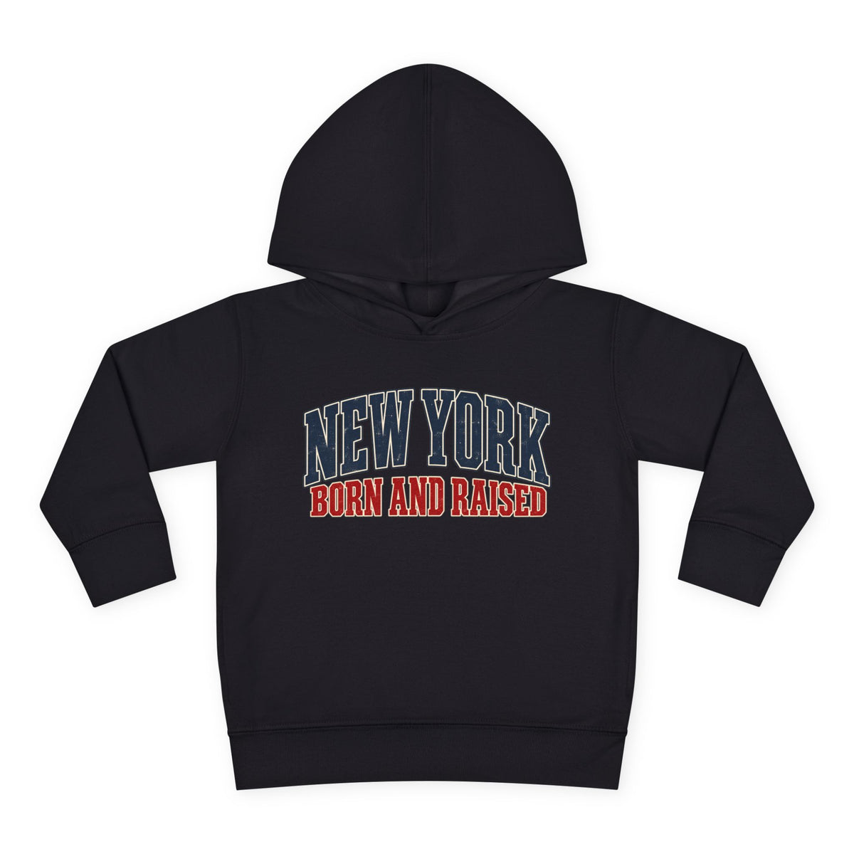 New York Born and Raised Classic Heritage Unisex Toddler Pullover Fleece Hoodie Graphic