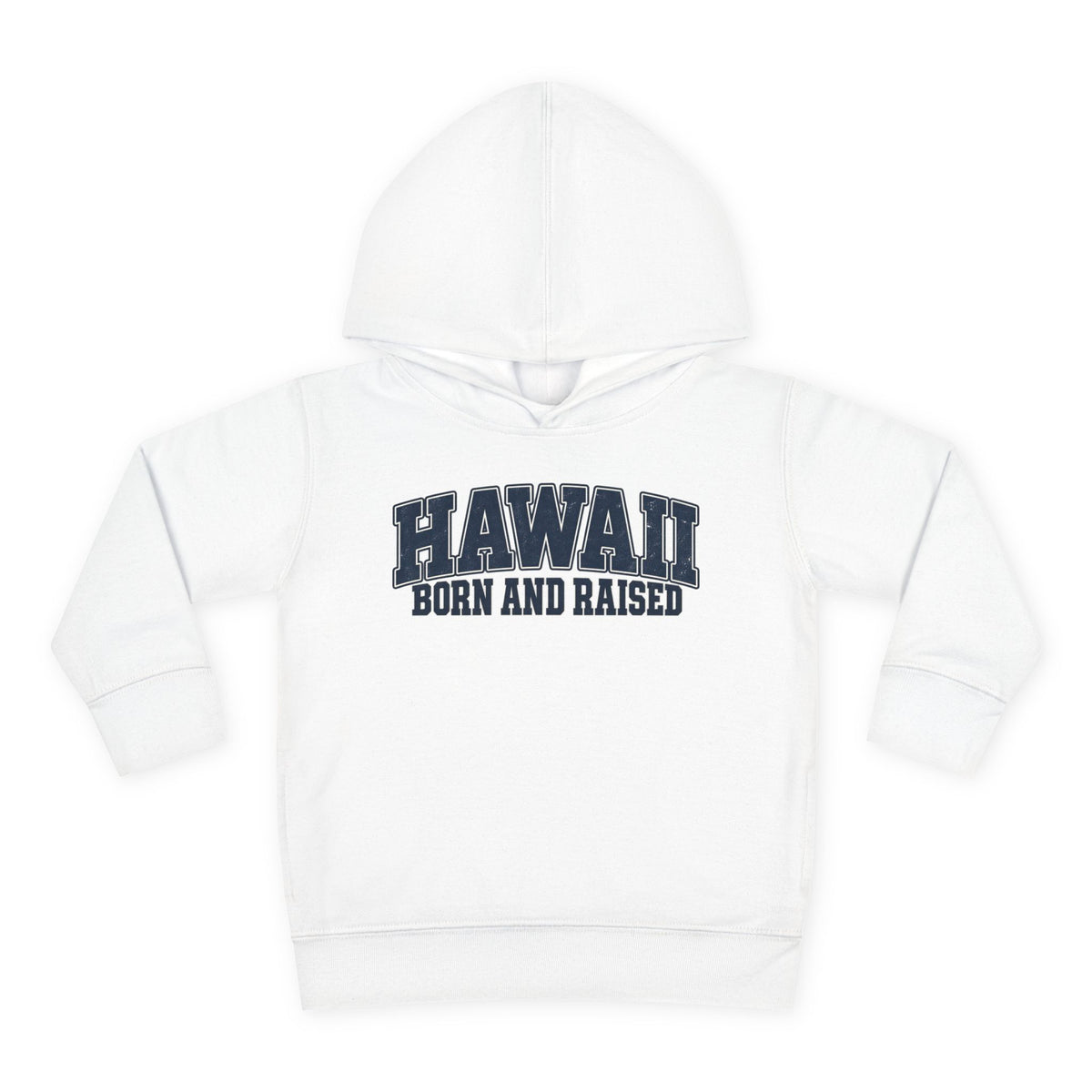 Hawaii Born and Raised Vintage Athletic Unisex Toddler Pullover Fleece Hoodie