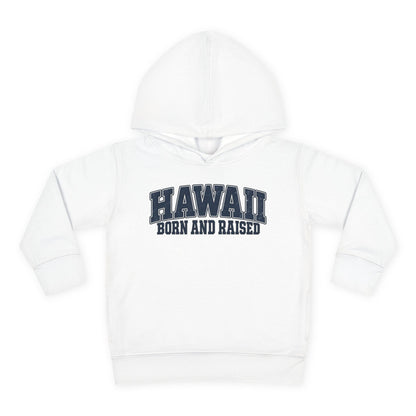 Hawaii Born and Raised Vintage Athletic Unisex Toddler Pullover Fleece Hoodie