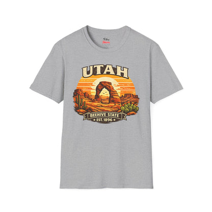 Utah Desert Sunset Unisex Softstyle T Shirt State Pride Graphic Tee Collections FS03