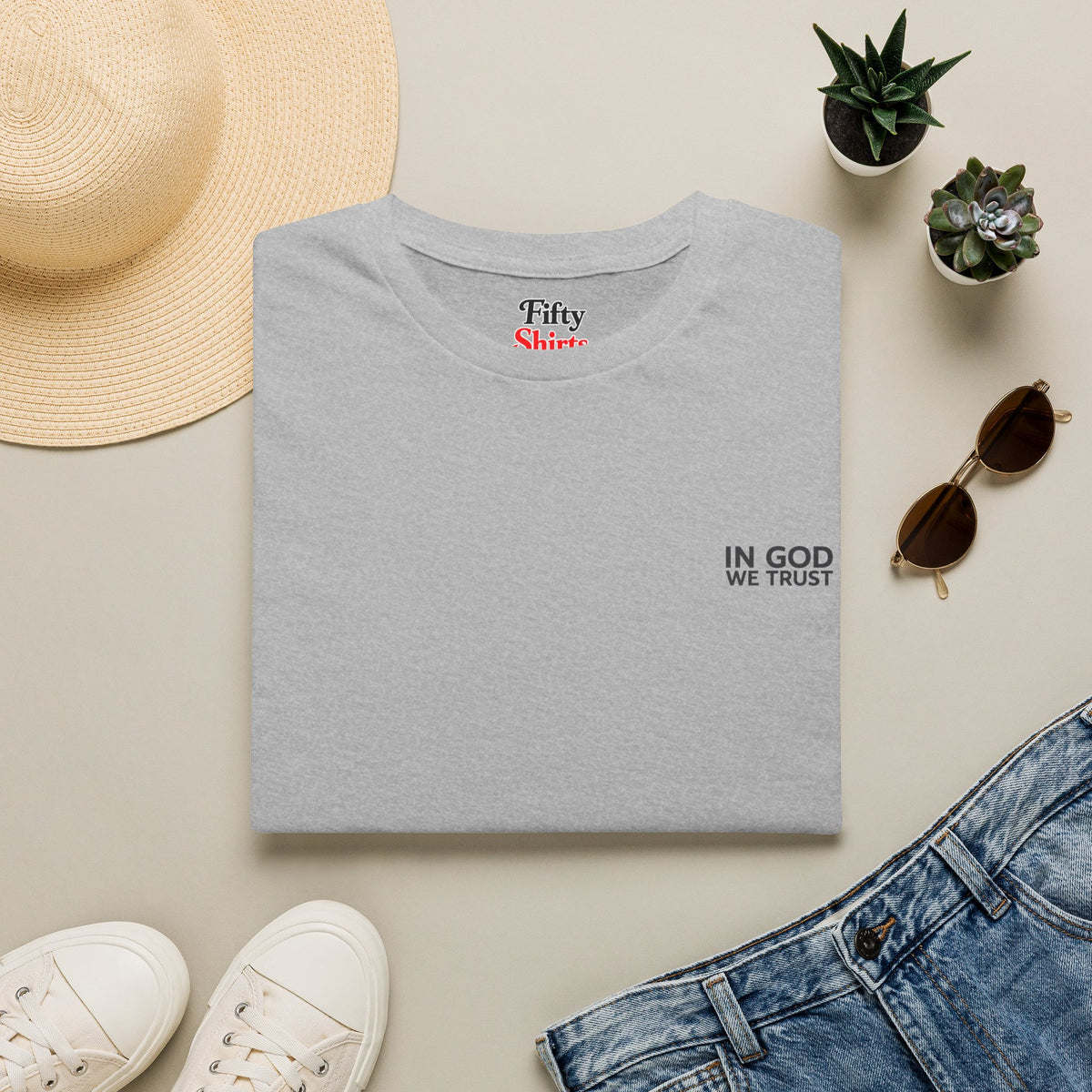 Delaware All State In God We Trust Unisex Everyday Tee