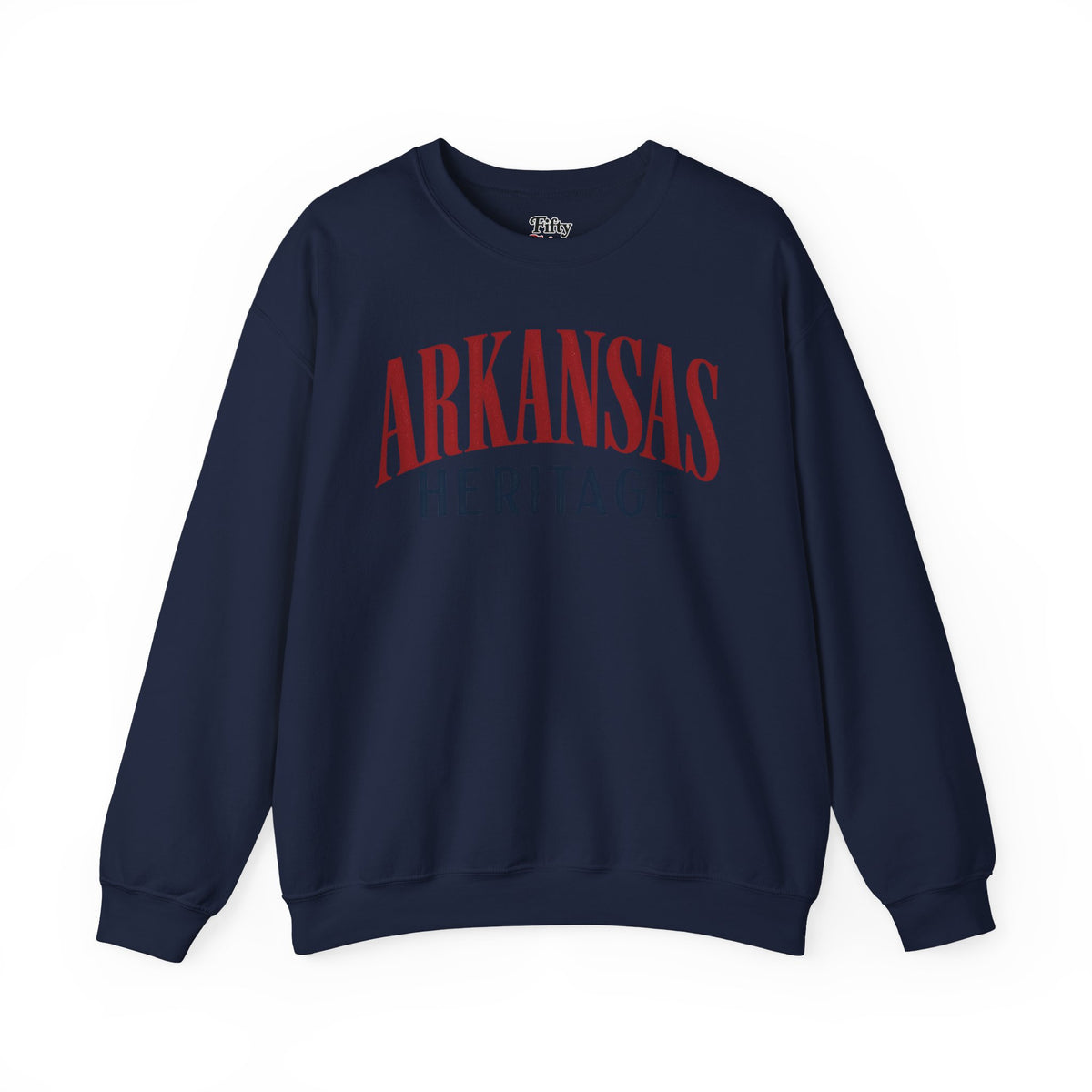 Arkansas Heritage Unisex Crewneck Sweatshirt State Name Graphic