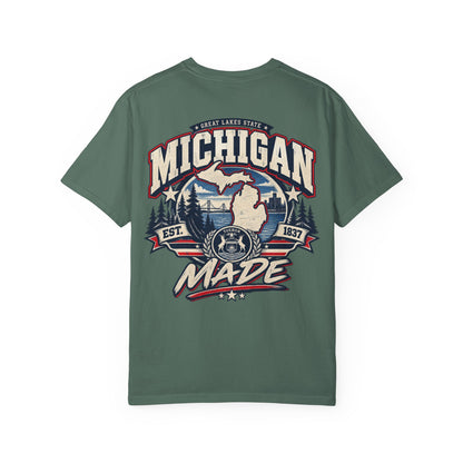 Michigan Made Unisex Comfort Color 1717 Streetwear Graphic Tee