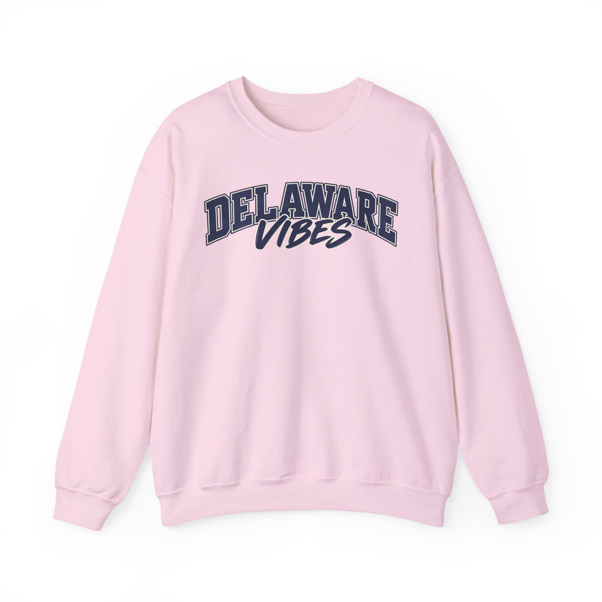 Delaware Vibes Unisex Crewneck Sweatshirt State Name Graphic