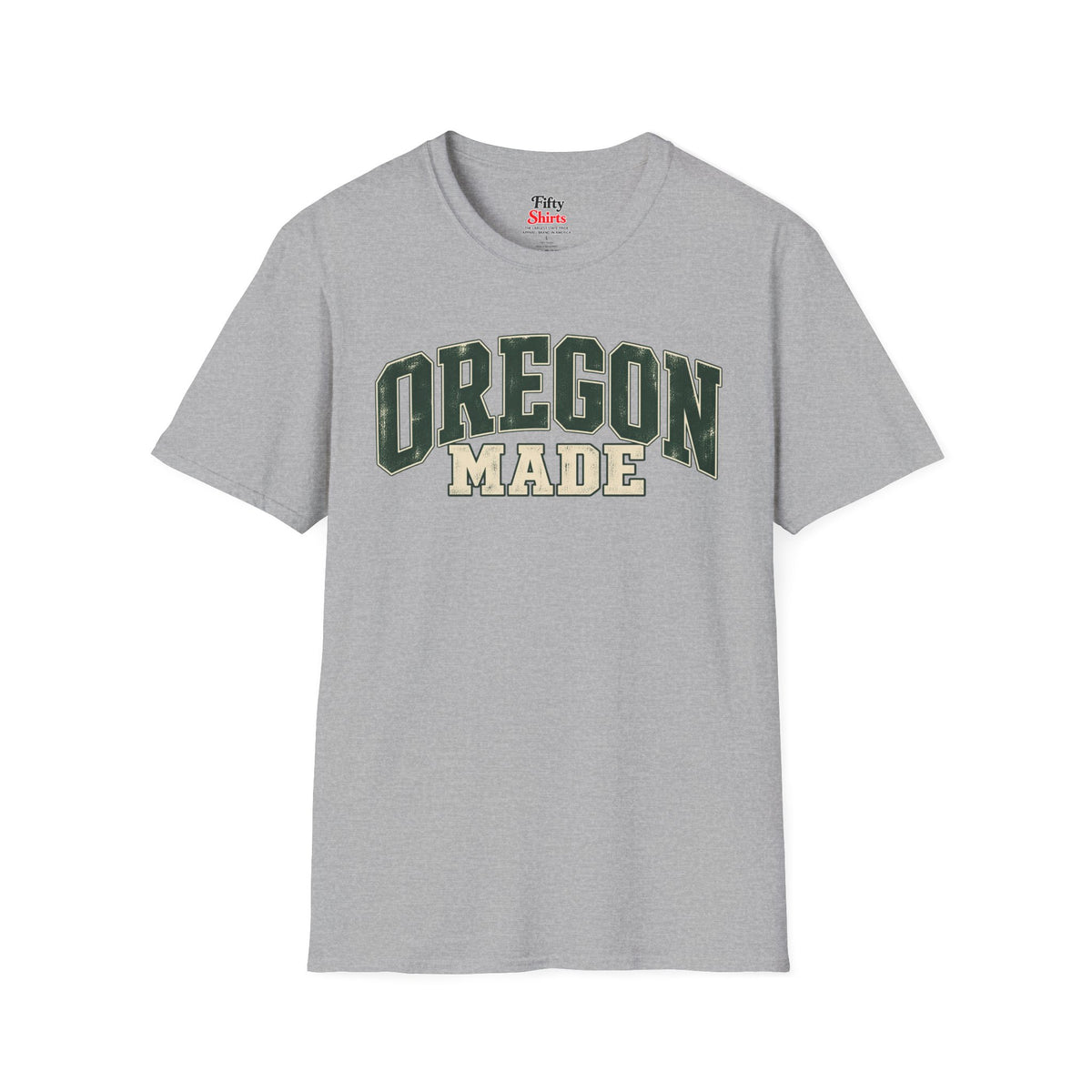 Oregon Made Unisex Softstyle T Shirt State Name Graphic Tee