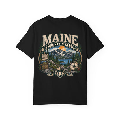Maine Mountain Club Unisex Comfort Color 1717 Streetwear Graphic Tee