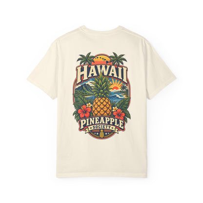 Hawaii Pineapple Society Unisex Comfort Color 1717 Streetwear Graphic Tee