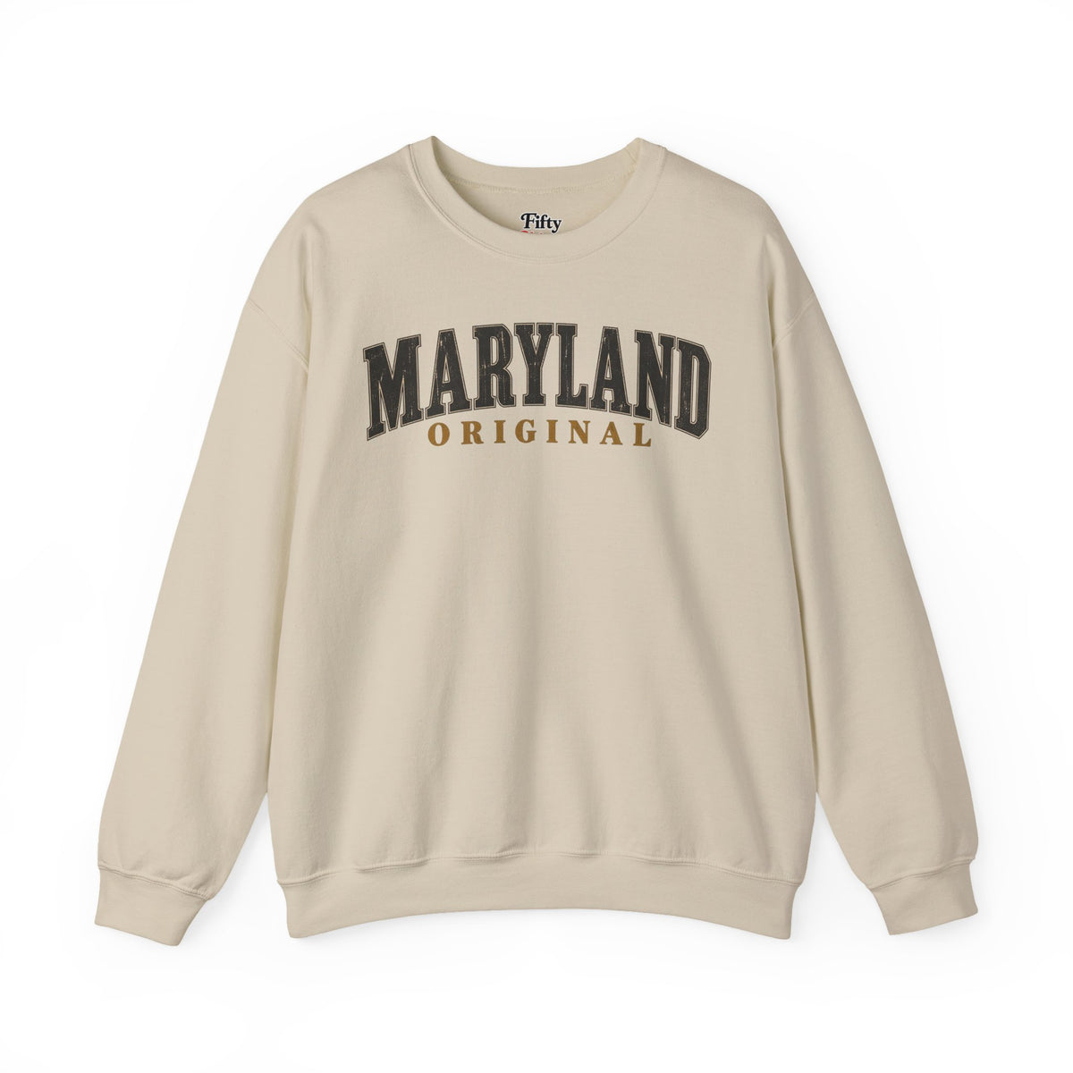 Maryland Original Unisex Crewneck Sweatshirt State Name Graphic