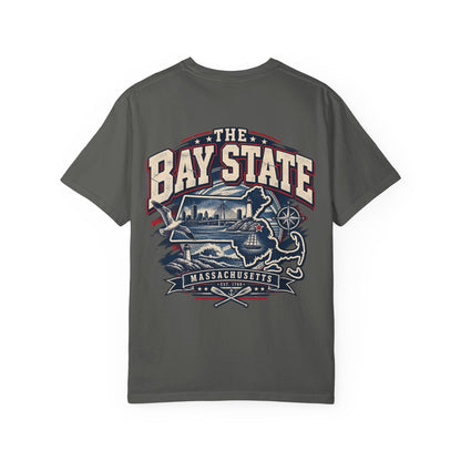 Massachusetts Bay State Streetwear Unisex Comfort Color 1717 Streetwear Graphic Tee