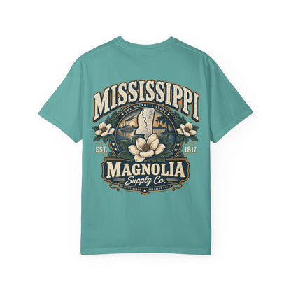 Mississippi Magnolia Supply Co. Unisex Comfort Color 1717 Streetwear Graphic Tee