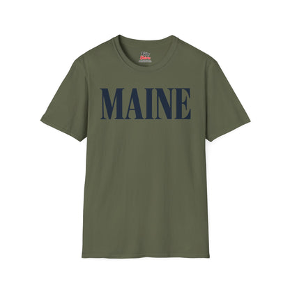 Maine Unisex Softstyle T Shirt State Name Graphic Tee