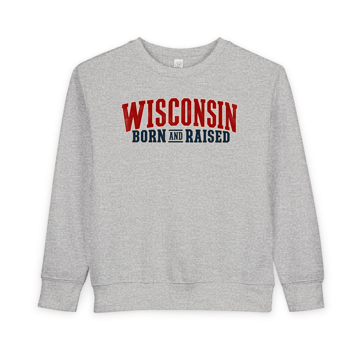 Wisconsin Born and Raised Great Lakes Heritage Unisex Toddler Sweatshirt