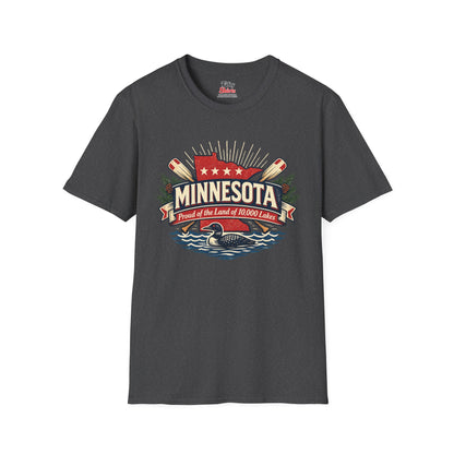 Minnesota State Pride Unisex Softstyle T Shirt State Pride Graphic Tee Collections FS03