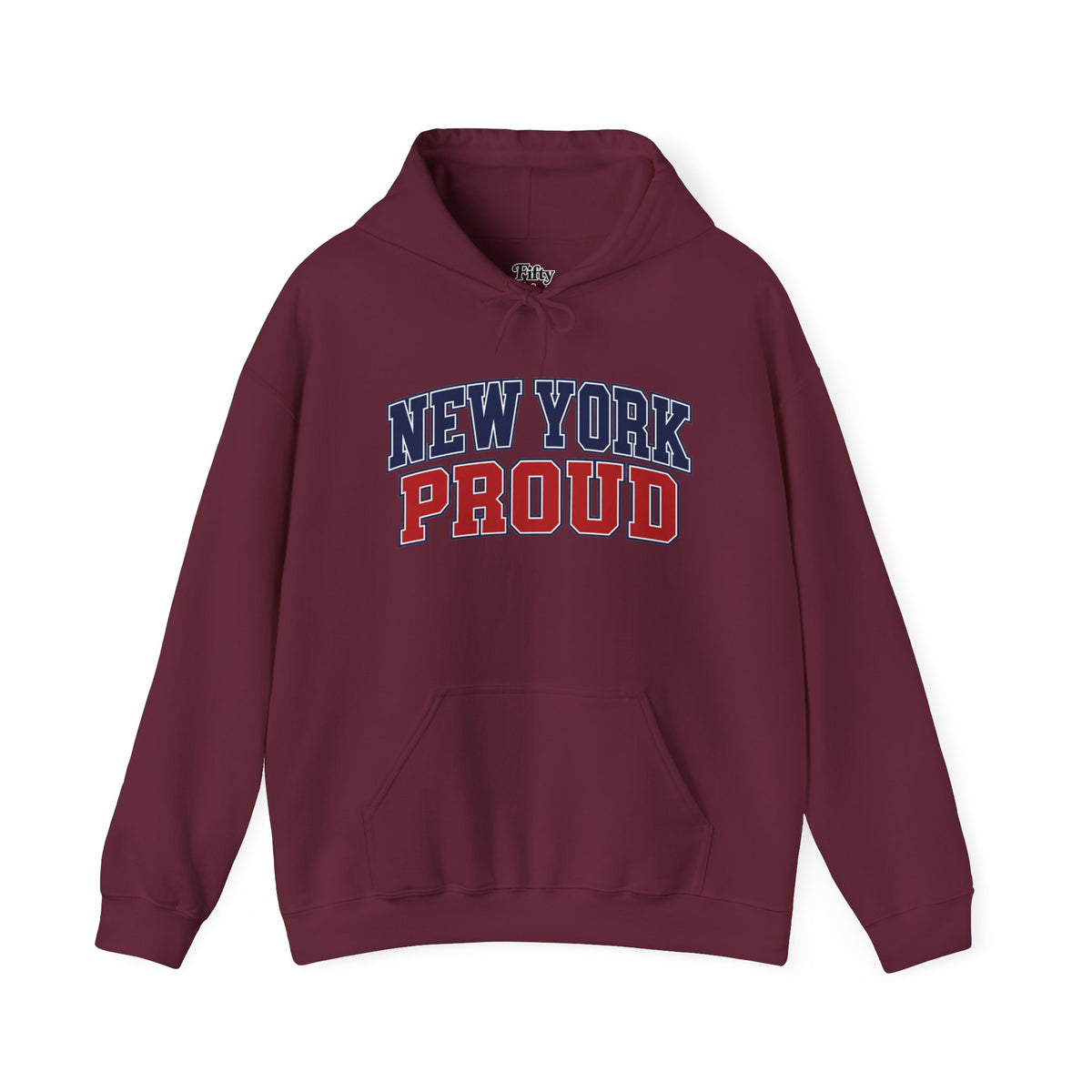 New York Proud Unisex Hoodie State Name Graphic