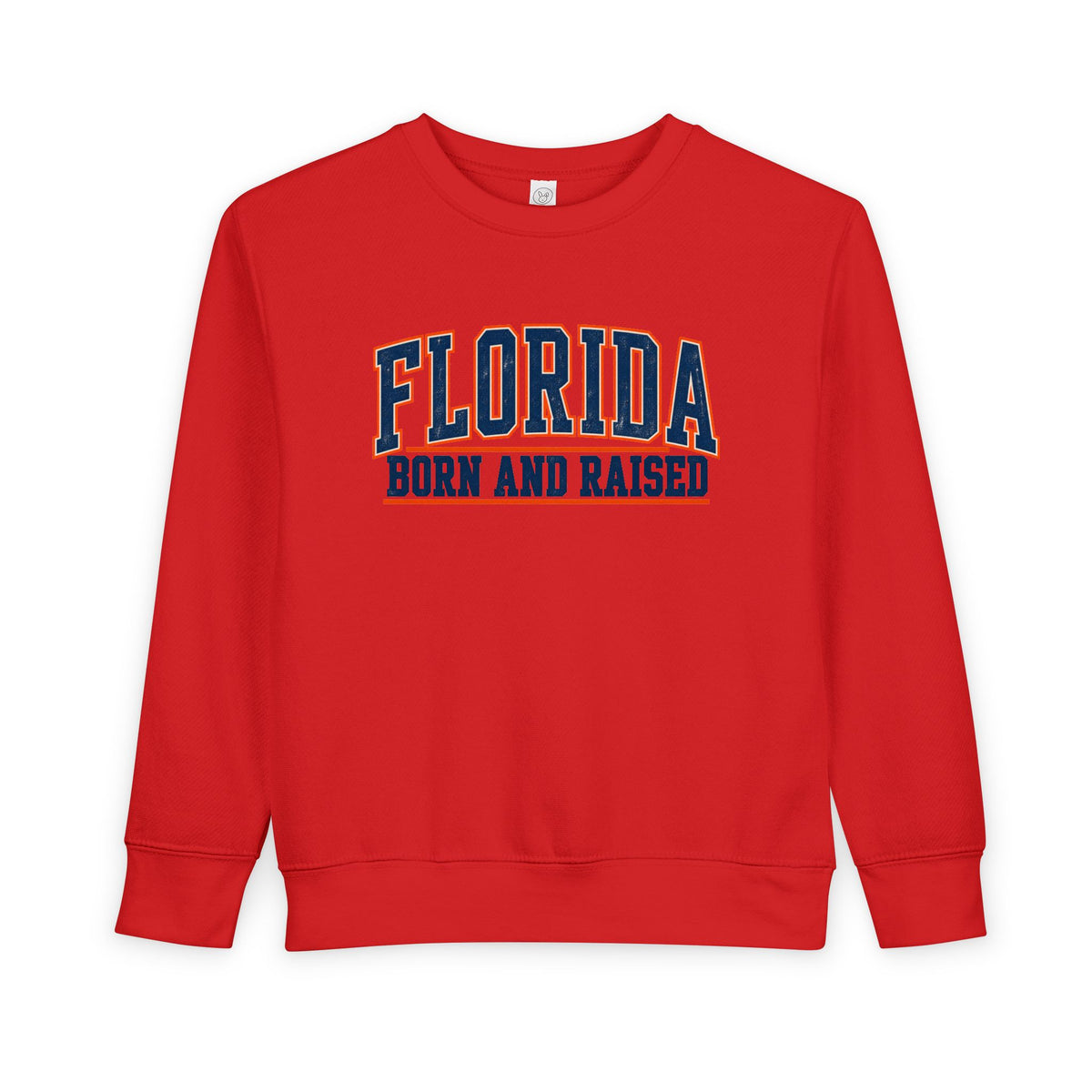 Florida Born and Raised Old-School Athletic Unisex Toddler Sweatshirt