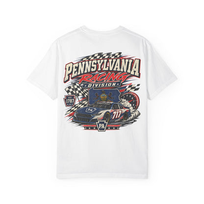 Pennsylvania Racing Division Unisex Comfort Color 1717 Streetwear Graphic Tee