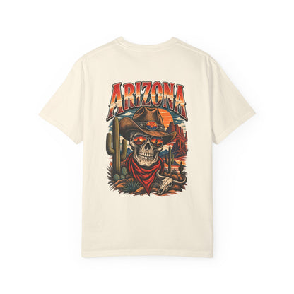 Arizona Skull Desert  Unisex Comfort Color 1717 Streetwear Graphic Tee