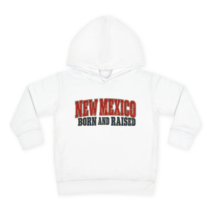 New Mexico Born and Raised Vintage Americana Unisex Toddler Pullover Fleece Hoodie