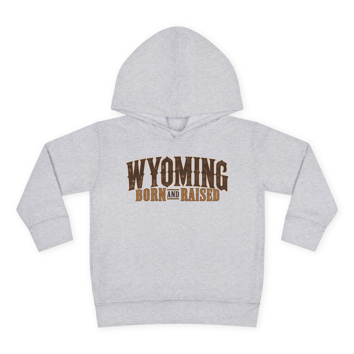Wyoming Born and Raised Premium Ranch Heritage Unisex Toddler Pullover Fleece Hoodie
