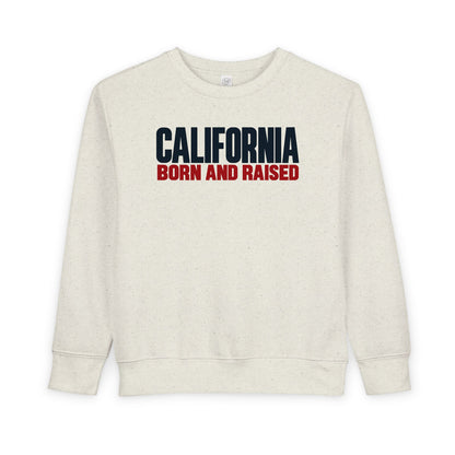 California Born and Raised Minimal Modern Unisex Toddler Sweatshirt