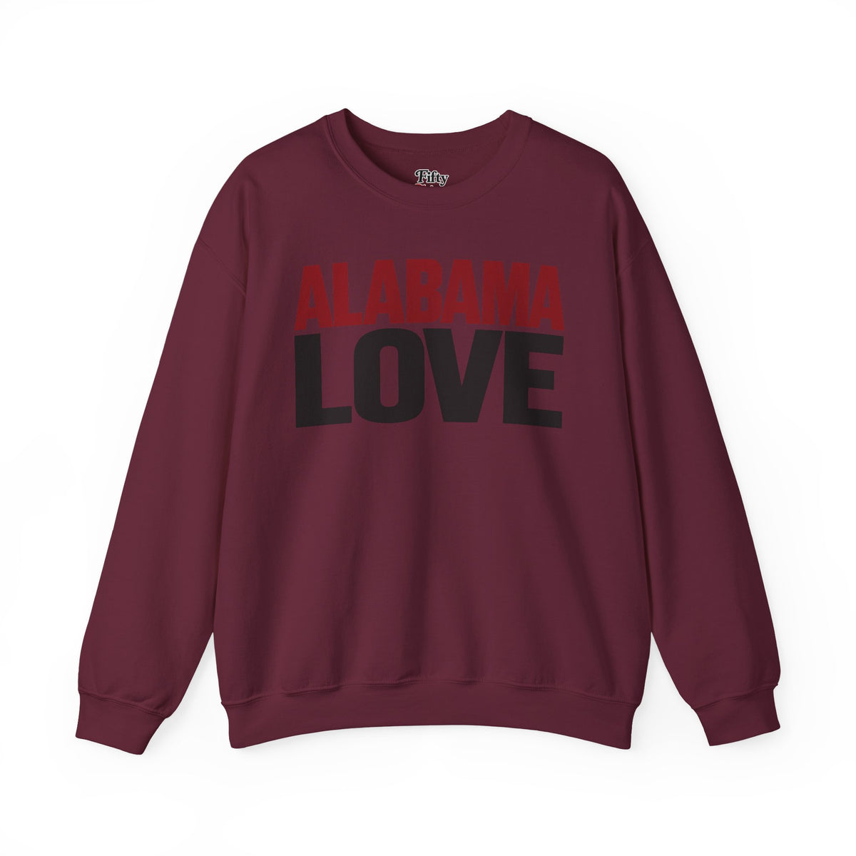 Alabama Love Unisex Crewneck Sweatshirt State Name Graphic