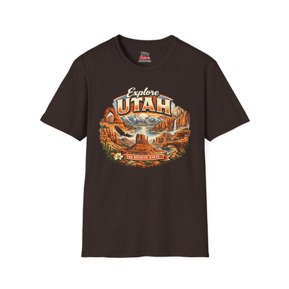 Explore Utah Unisex Softstyle T Shirt State Pride Graphic Tee Collections FS03
