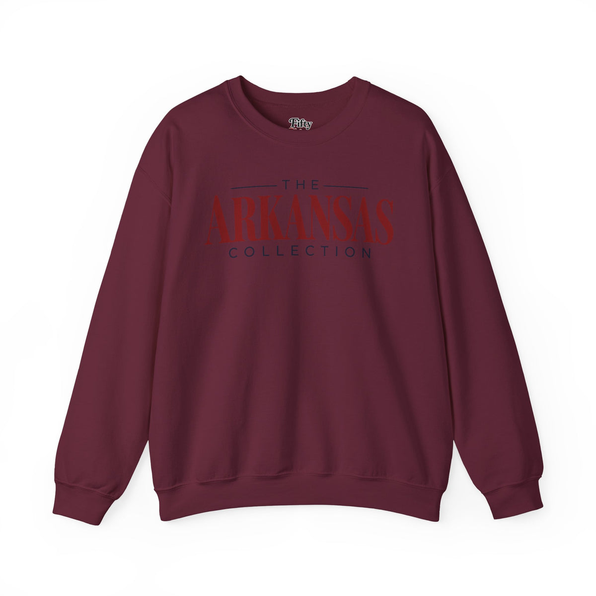 The Arkansas Collection Unisex Crewneck Sweatshirt State Name Graphic