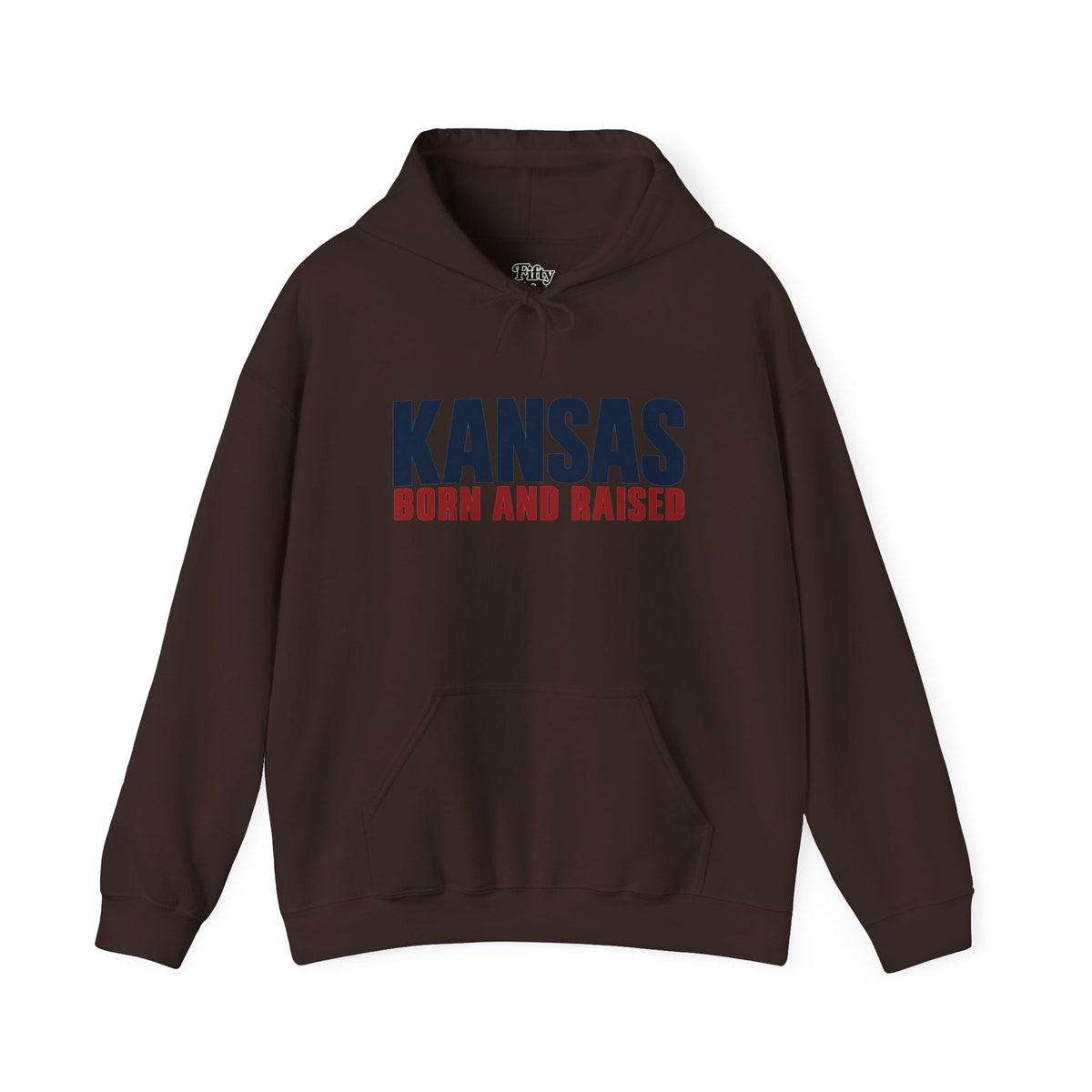 Kansas Born and Raised Modern Heritage Unisex Hoodie Graphic