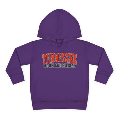 Tennessee Born and Raised Premium Southern Heritage Unisex Toddler Pullover Fleece Hoodie