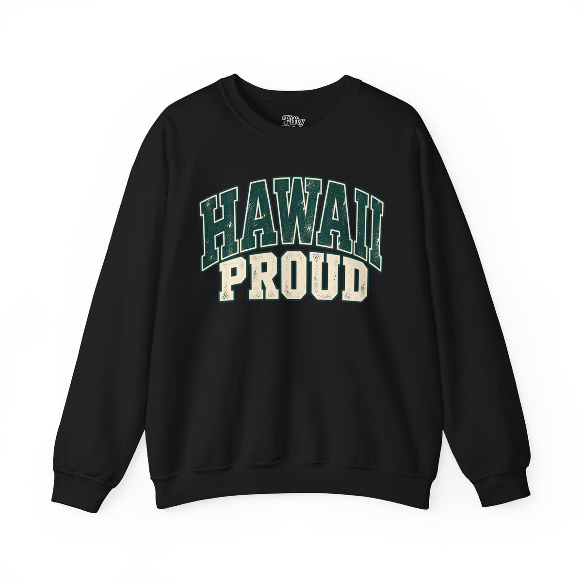 Hawaii Proud Unisex Crewneck Sweatshirt State Name Graphic