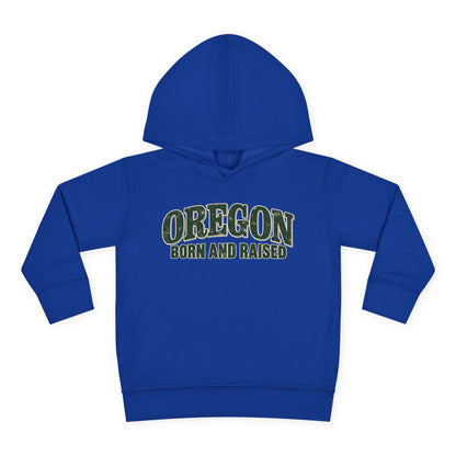 Oregon Born and Raised Classic Souvenir Unisex Toddler Pullover Fleece Hoodie