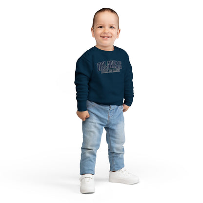 Delaware Born and Raised Luxury Vintage Unisex Toddler Sweatshirt