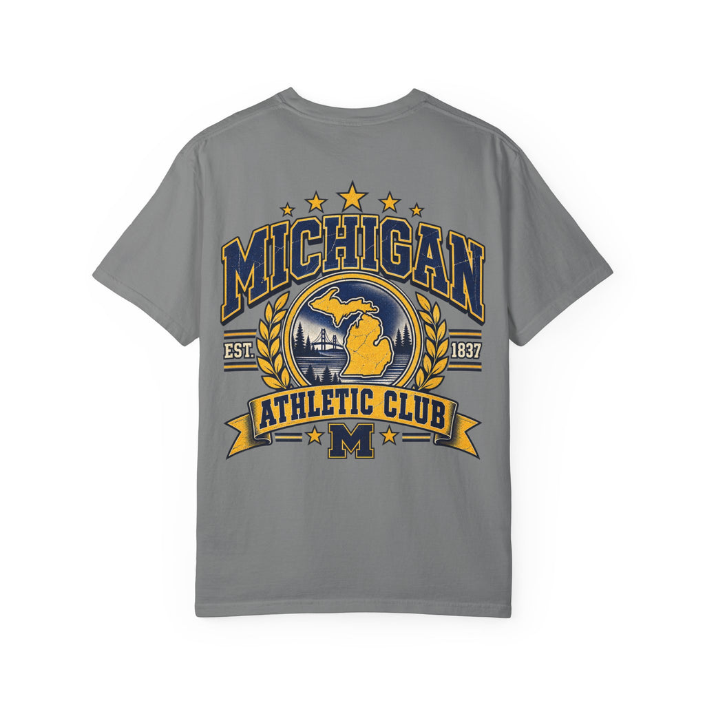 Michigan Athletic Club Unisex Comfort Color 1717 Streetwear Graphic Tee
