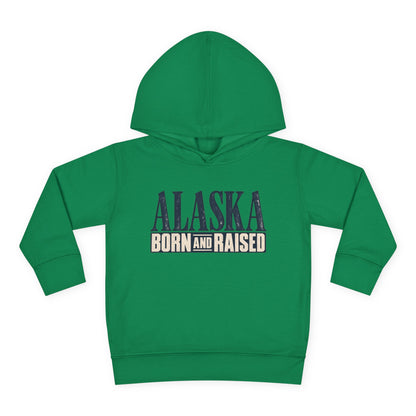 Alaska Born and Raised Premium Heritage Unisex Toddler Pullover Fleece Hoodie