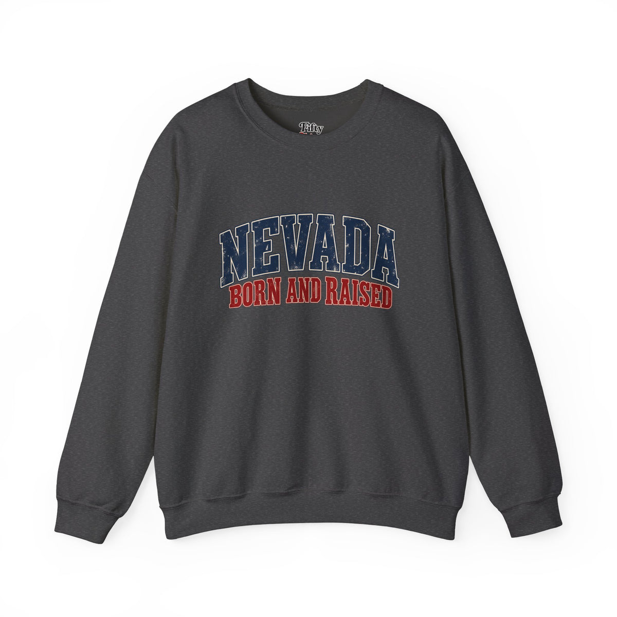 Nevada Born and Raised Vintage Americana Unisex Sweatshirt Graphic