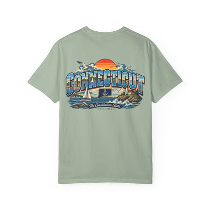 Connecticut Coastline  Unisex Comfort Color 1717 Streetwear Graphic Tee