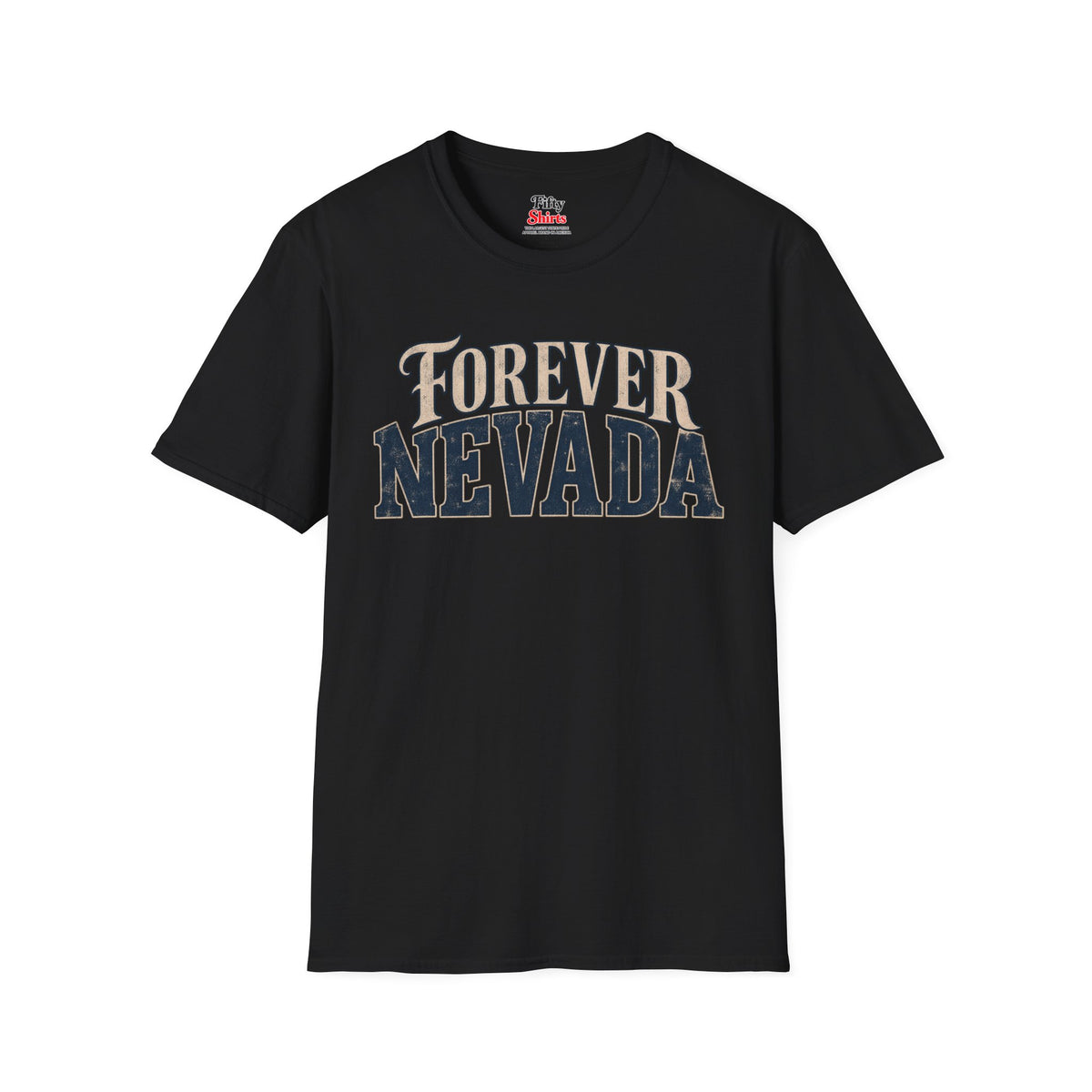 Forever Nevada Unisex Softstyle T Shirt State Name Graphic Tee