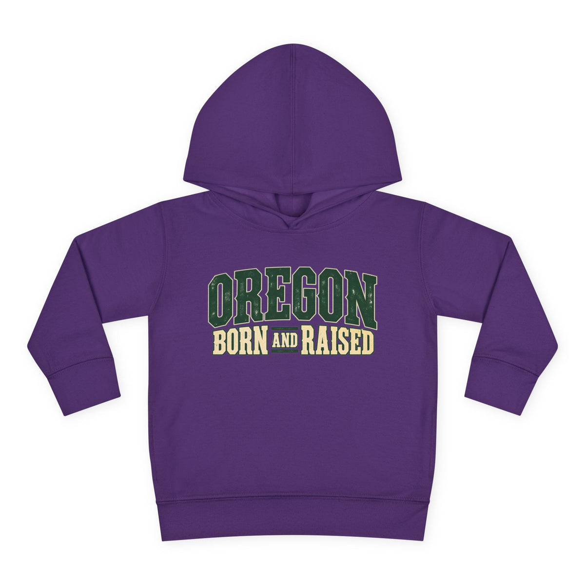Oregon Born and Raised Pacific Northwest Americana Unisex Toddler Pullover Fleece Hoodie