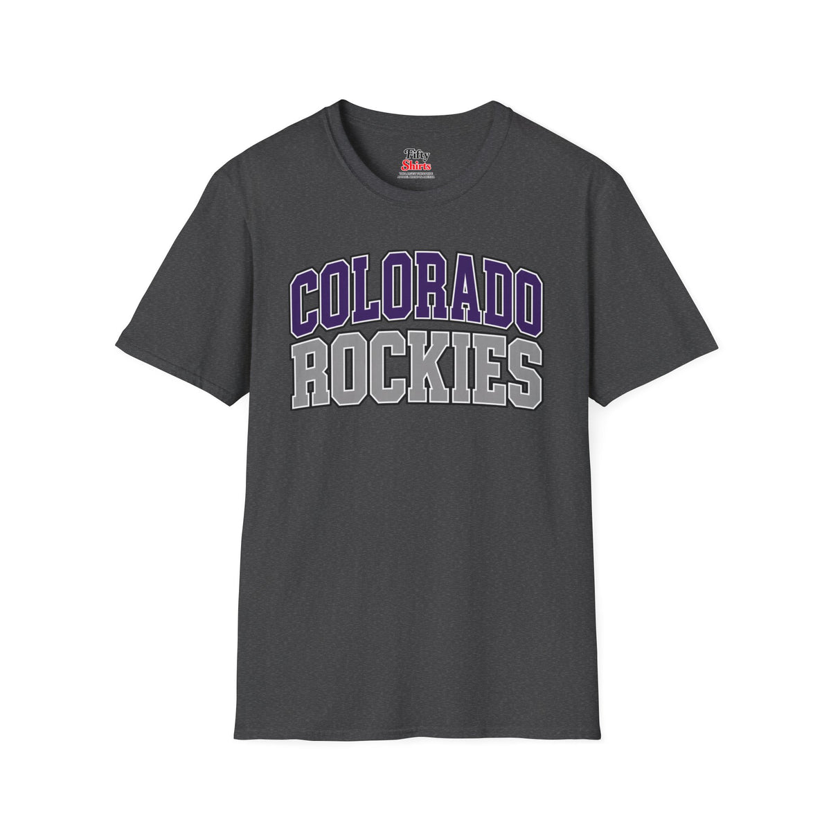 Colorado Rockies  Unisex Softstyle T Shirt State Name Graphic Tee