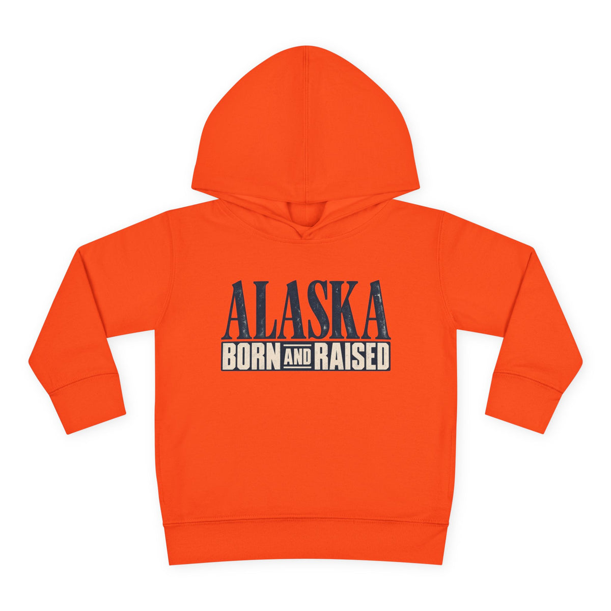 Alaska Born and Raised Premium Heritage Unisex Toddler Pullover Fleece Hoodie