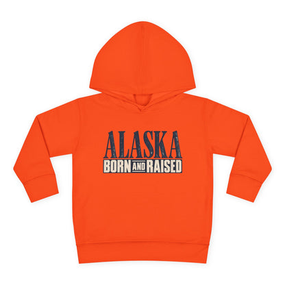 Alaska Born and Raised Premium Heritage Unisex Toddler Pullover Fleece Hoodie