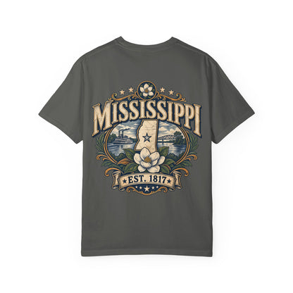 Mississippi Established 1817 Unisex Comfort Color 1717 Streetwear Graphic Tee