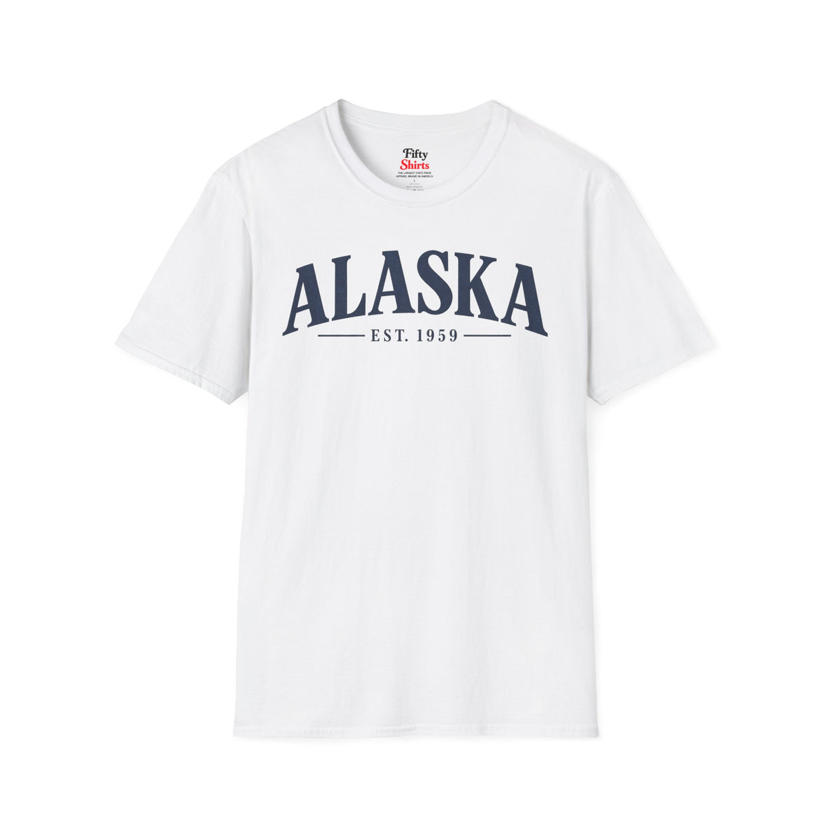 Alaska Est 1959 Unisex Softstyle T Shirt State Name Graphic Tee