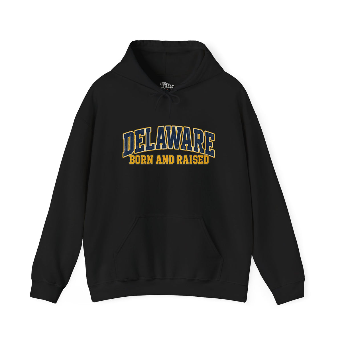 Delaware Born and Raised Old-School AthleticUnisex Hoodie Graphic