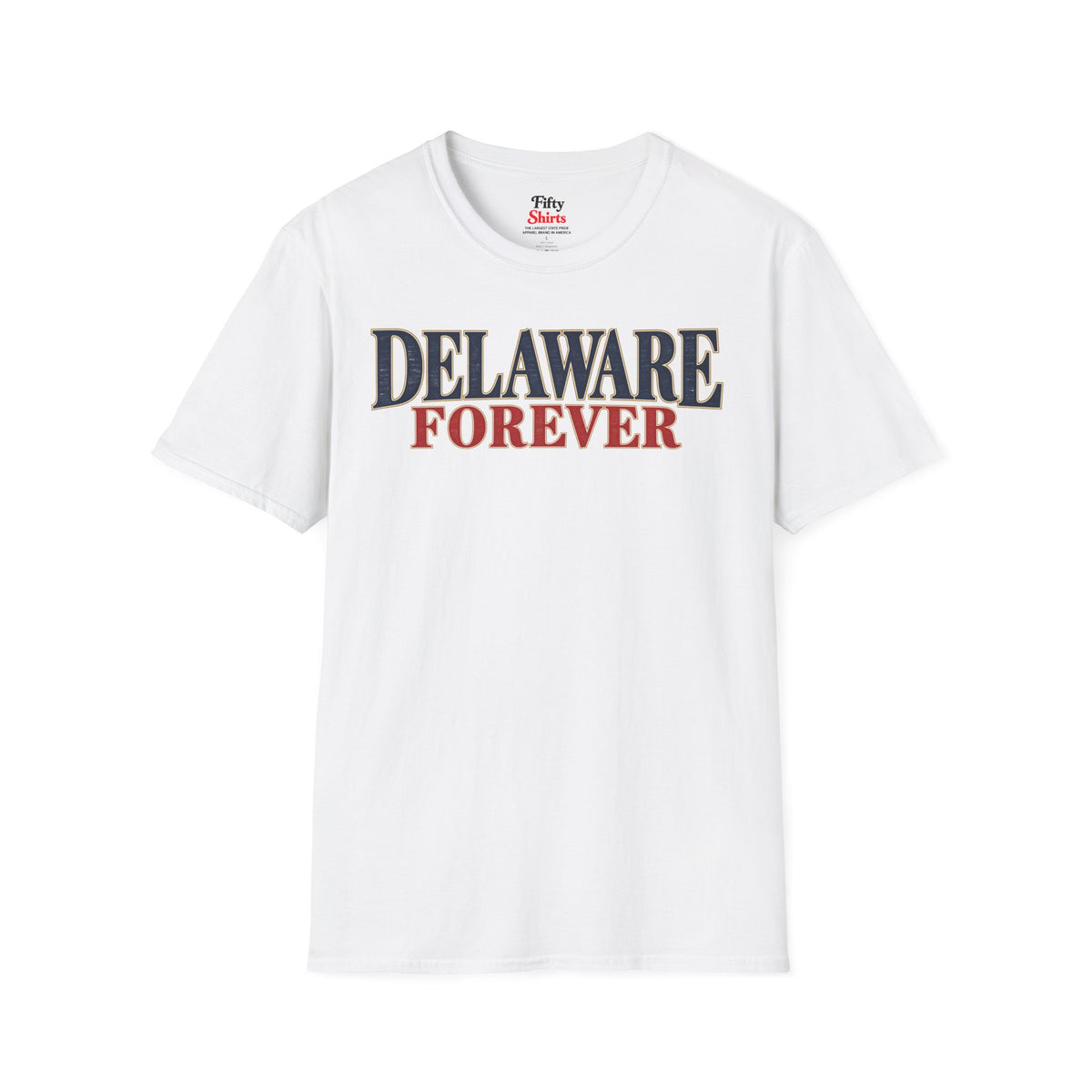 Delaware Forever Unisex Softstyle T Shirt State Name Graphic Tee